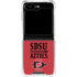 San Diego State University Aztecs Red Galaxy Z Flip6 Clear Case